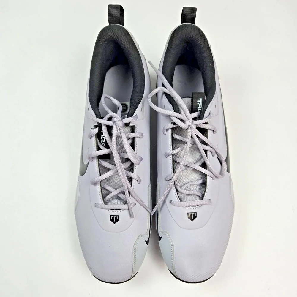 Nike Force Trout‎ 9 Keystone Grey White Cleats Mens Size 12 FB9728-002